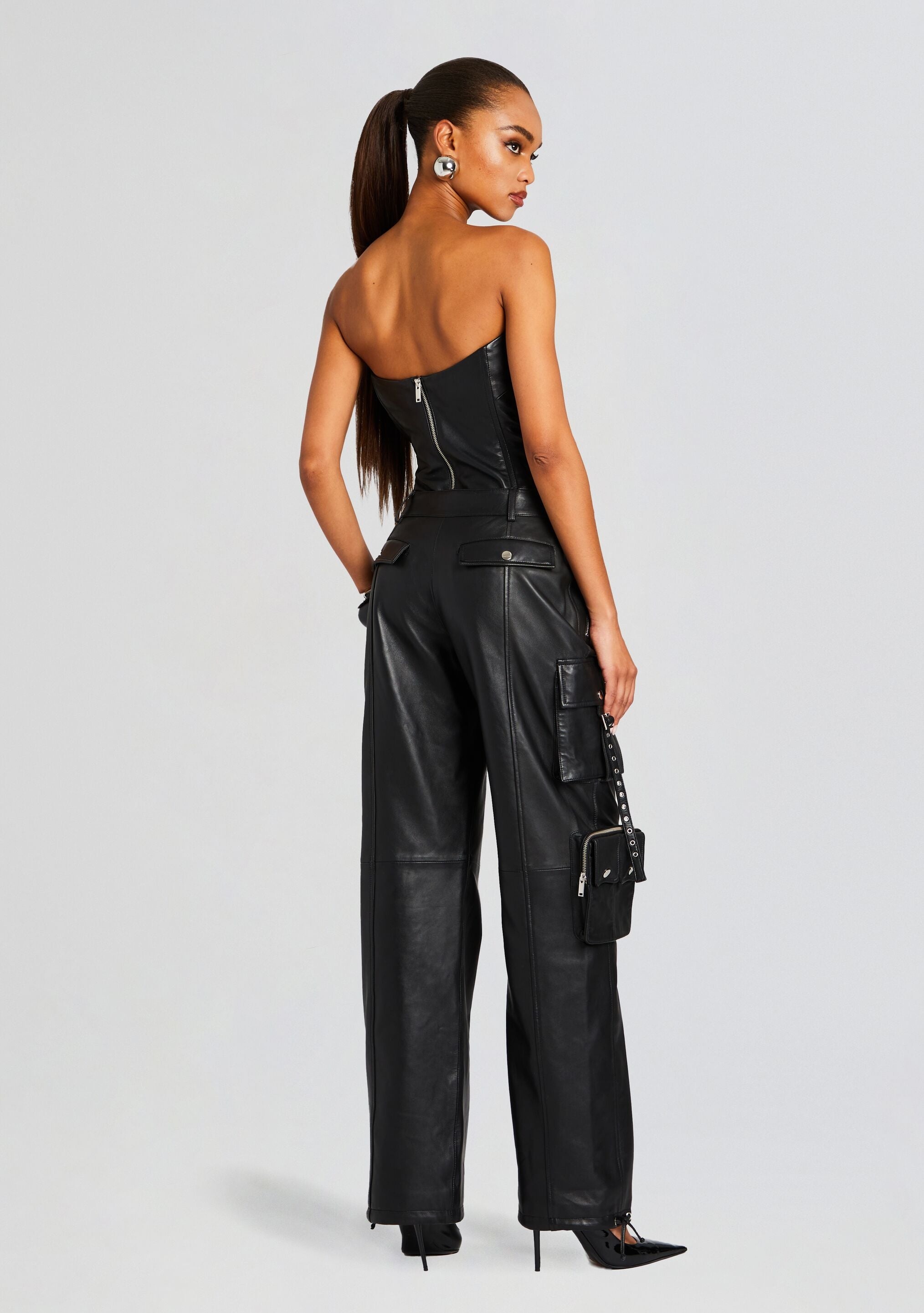 HONEY LEATHER PANT - 4
