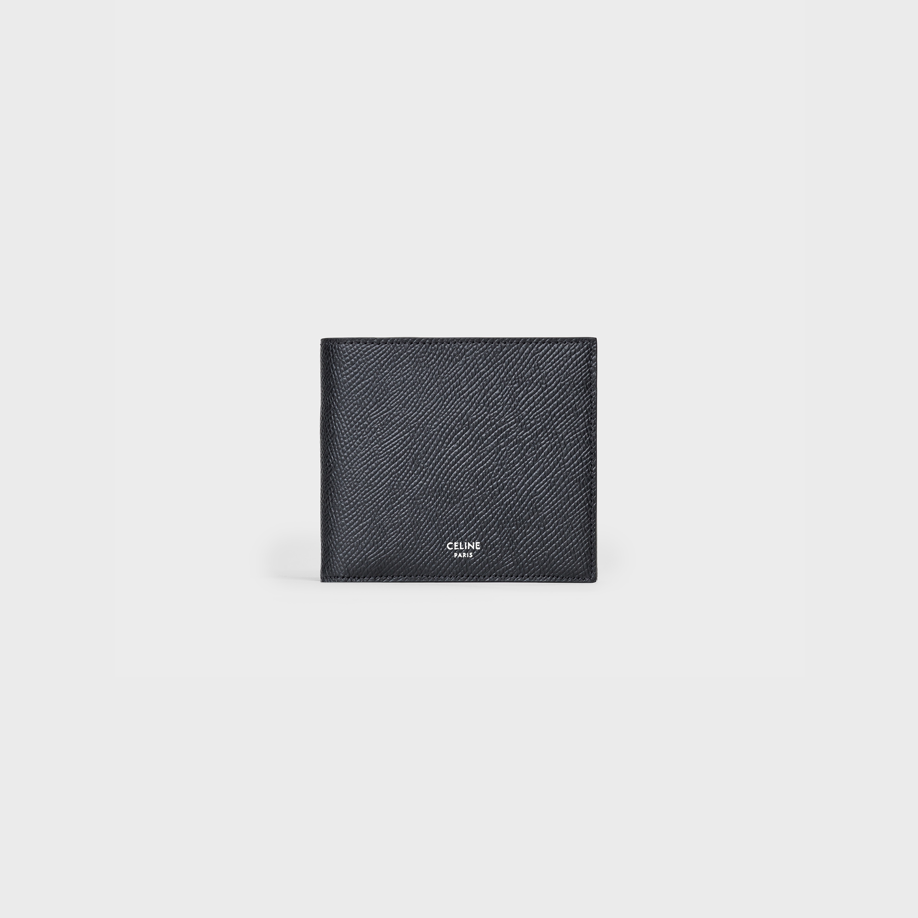 Bi-fold Wallet with Coin Compartment in grained calfskin - 1