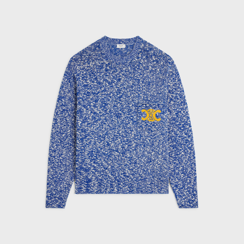 oversized crewneck sweater IN mouline cotton 1
