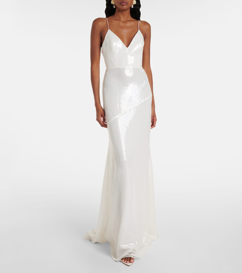 ALEX PERRY Bridal sequined gown outlook