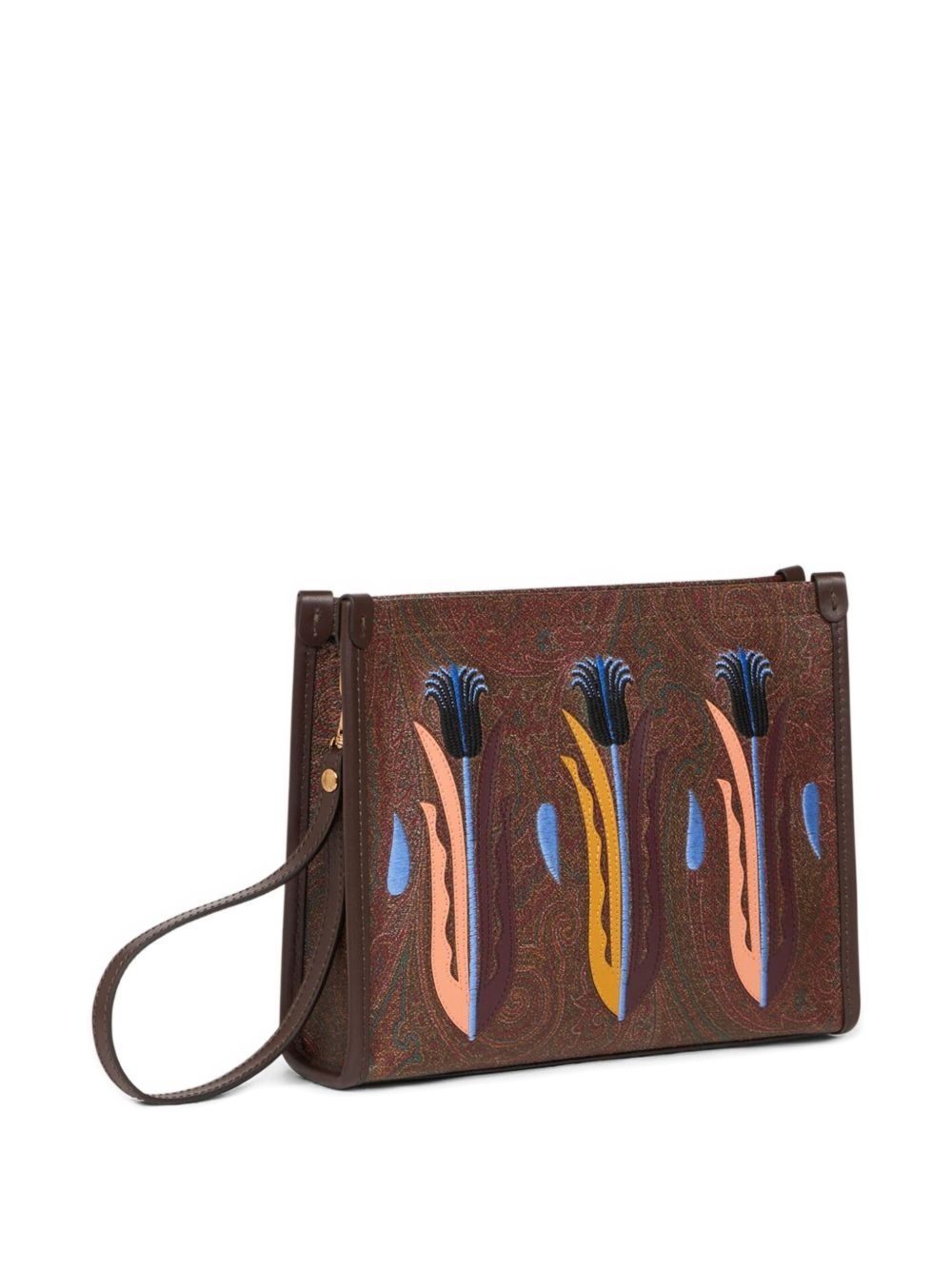 x Agostino Iacurci embroidered clutch bag - 4