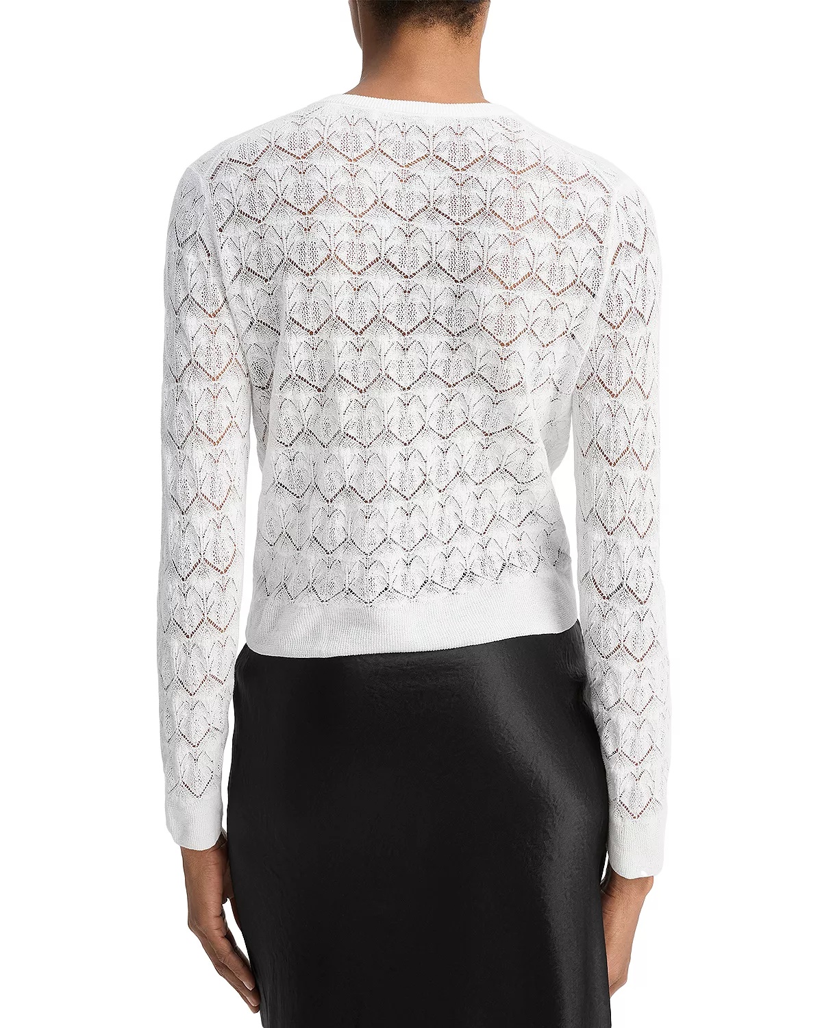 Lace Stitch Cardigan Sweater - 2