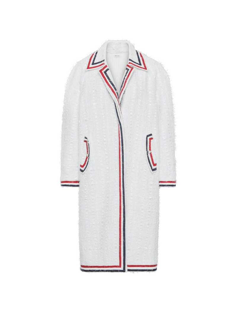 ribbon tweed raglan coat 1
