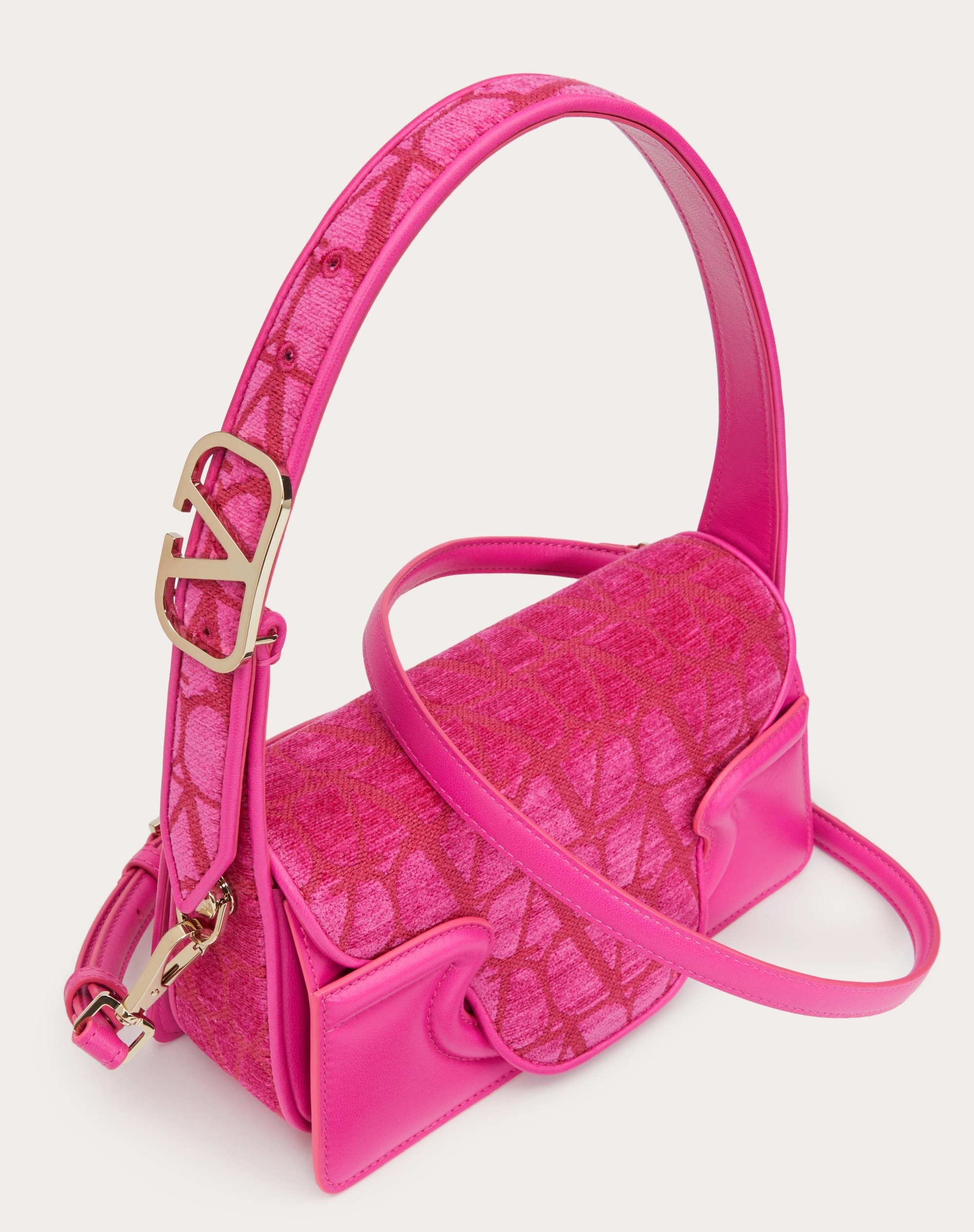 【VIP SALE】VALENTINO SMALL LA PETITE DEUXIEME SHOULDER BAG Valentino SMALL LA PETITE DEUXIEME SHOULDER BAG IN TOILE