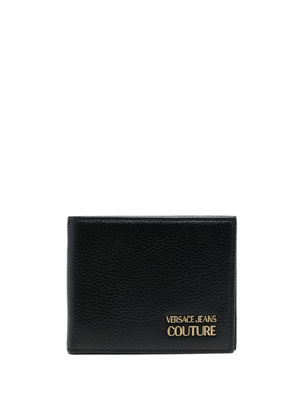 logo-plaque leather wallet - 1