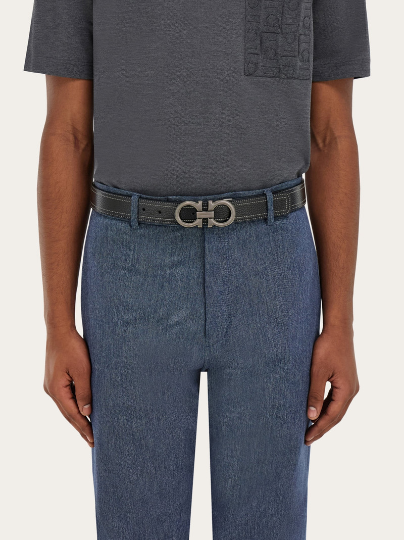 Reversible and adjustable Gancini belt 4