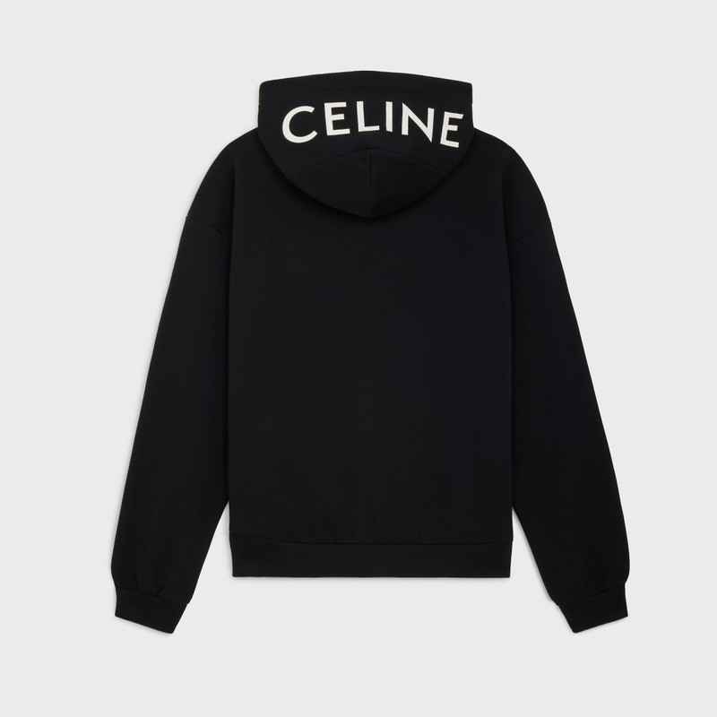 CELINE celine loose hoodie in COTTON FLEECE outlook