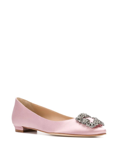 Manolo Blahnik buckle-detail ballerinas outlook