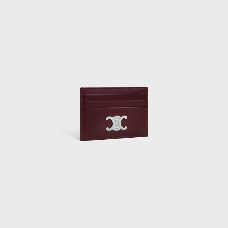CELINE CARD HOLDER TRIOMPHE IN Shiny calfskin outlook