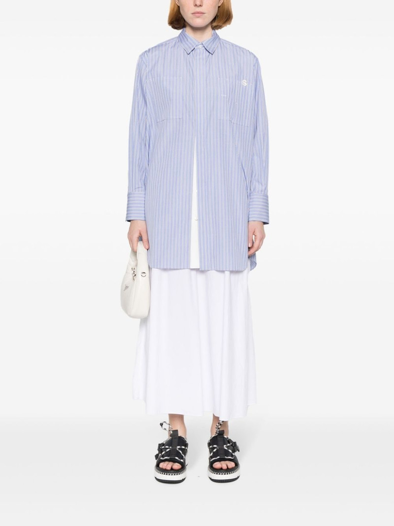 sacai x Thomas Mason striped cotton shirt outlook