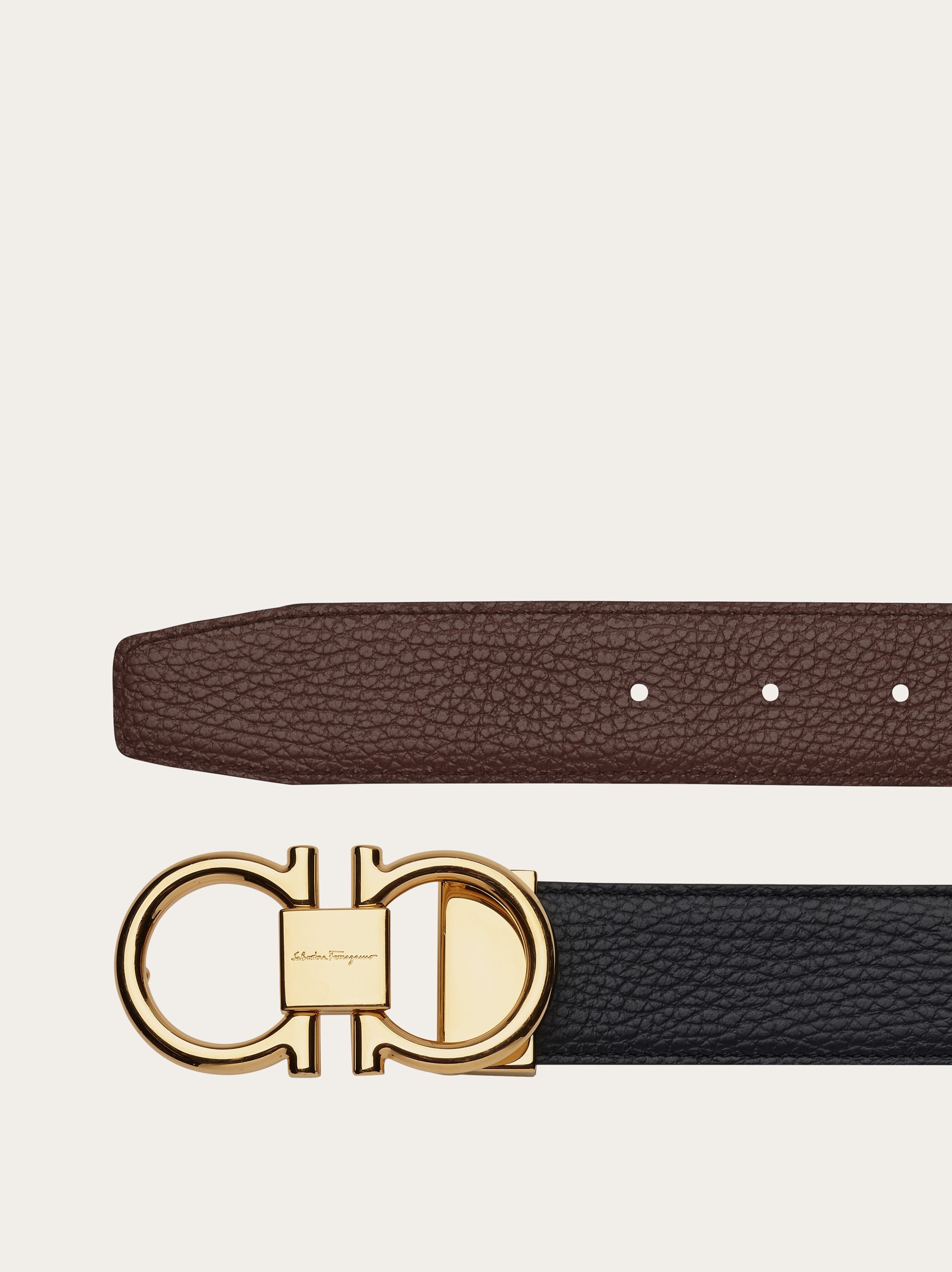 Reversible and adjustable Gancini belt - 2