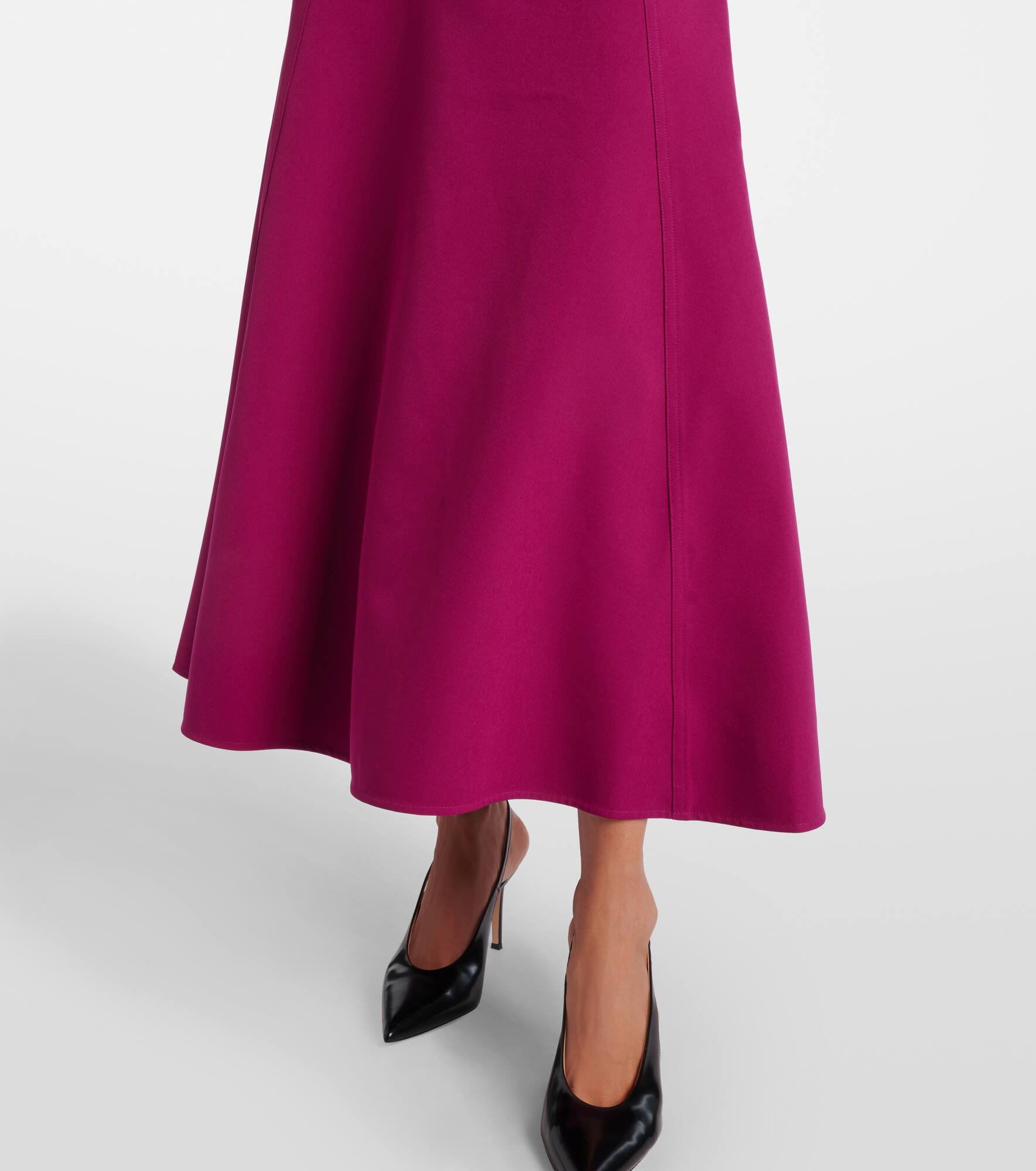 Belted crêpe shirt dress - 5