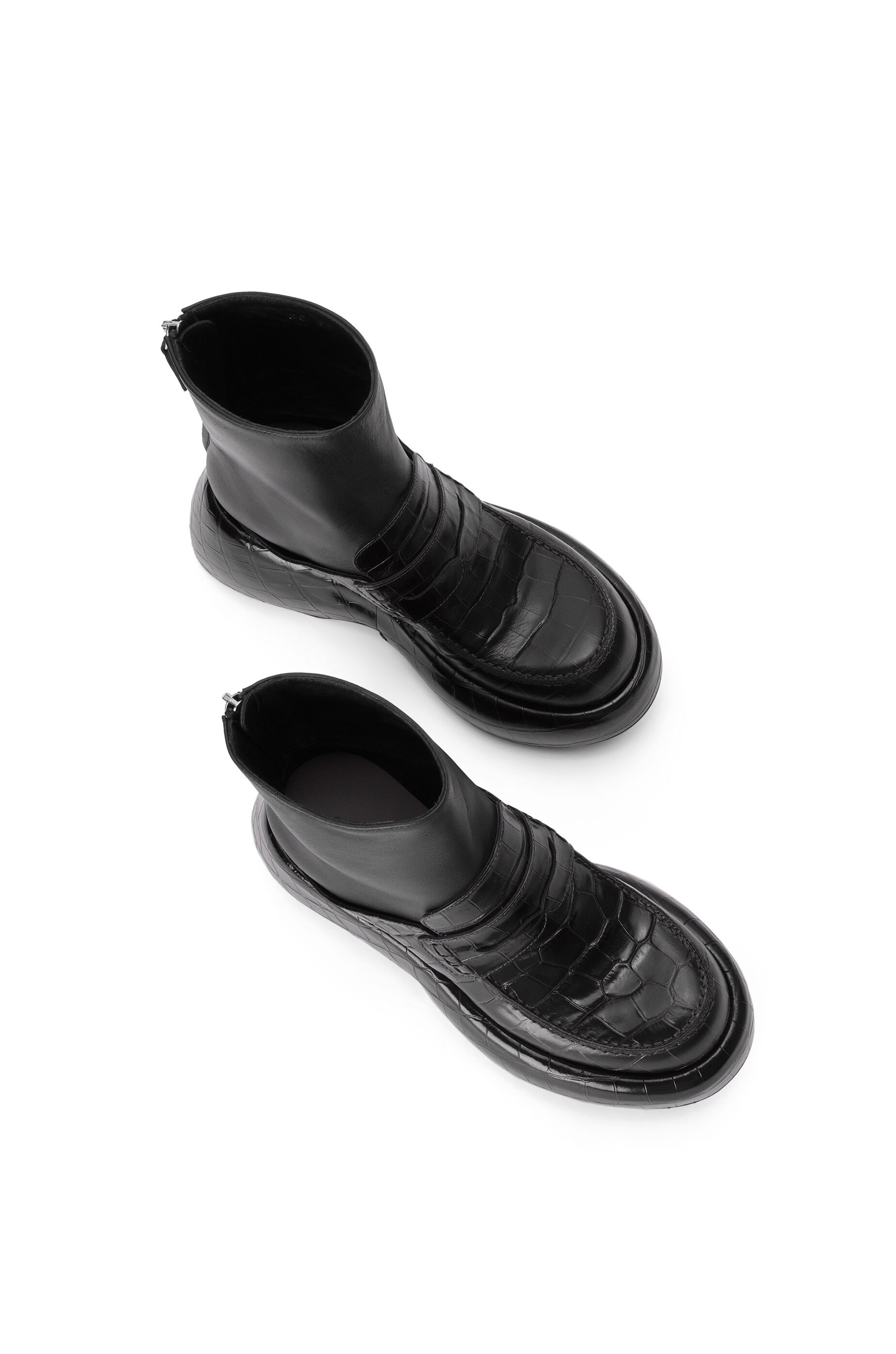 Wedge loafer boot in calfskin - 3