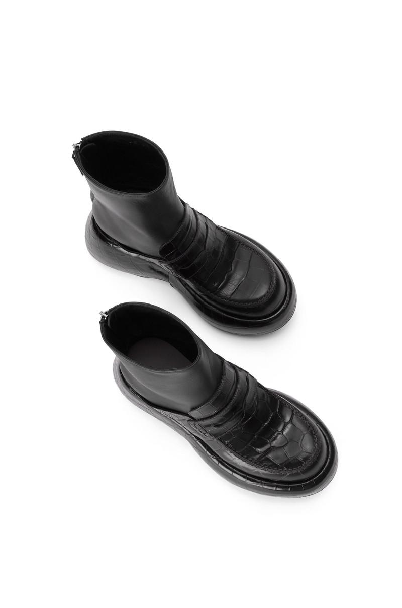 Wedge loafer boot in calfskin 3