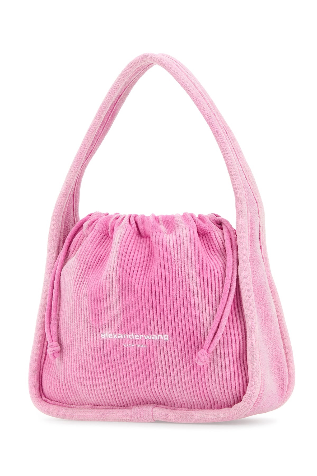Pink corduroy small Ryan handbag - 2