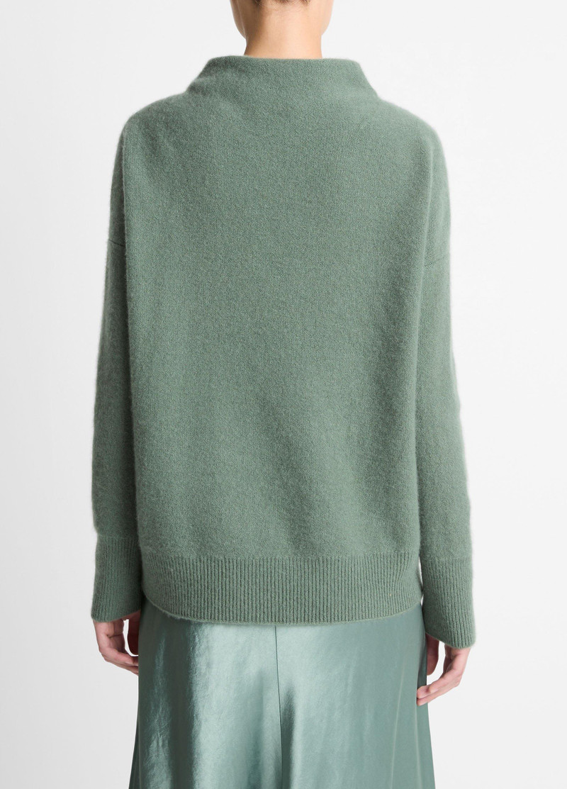 Vince Plush Cashmere Funnel-Neck Sweater outlook