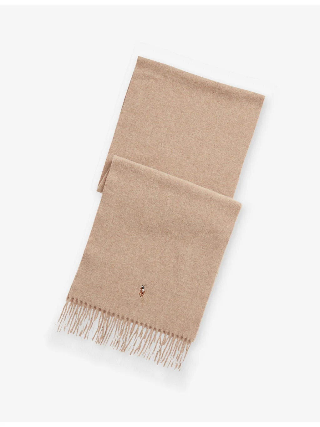 Fringed Wool Scarf - 1