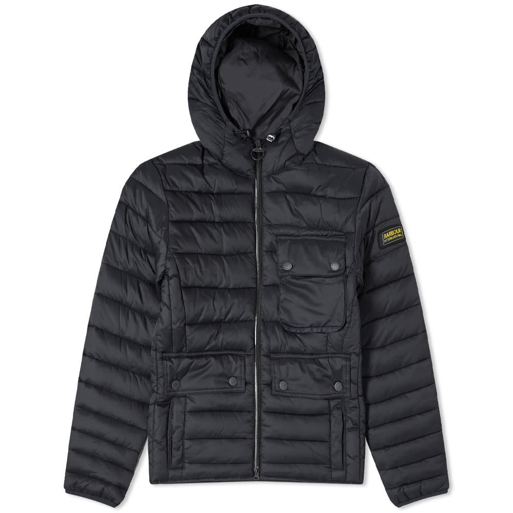 Barbour International Ouston Hooded Quilt Jacket - 1