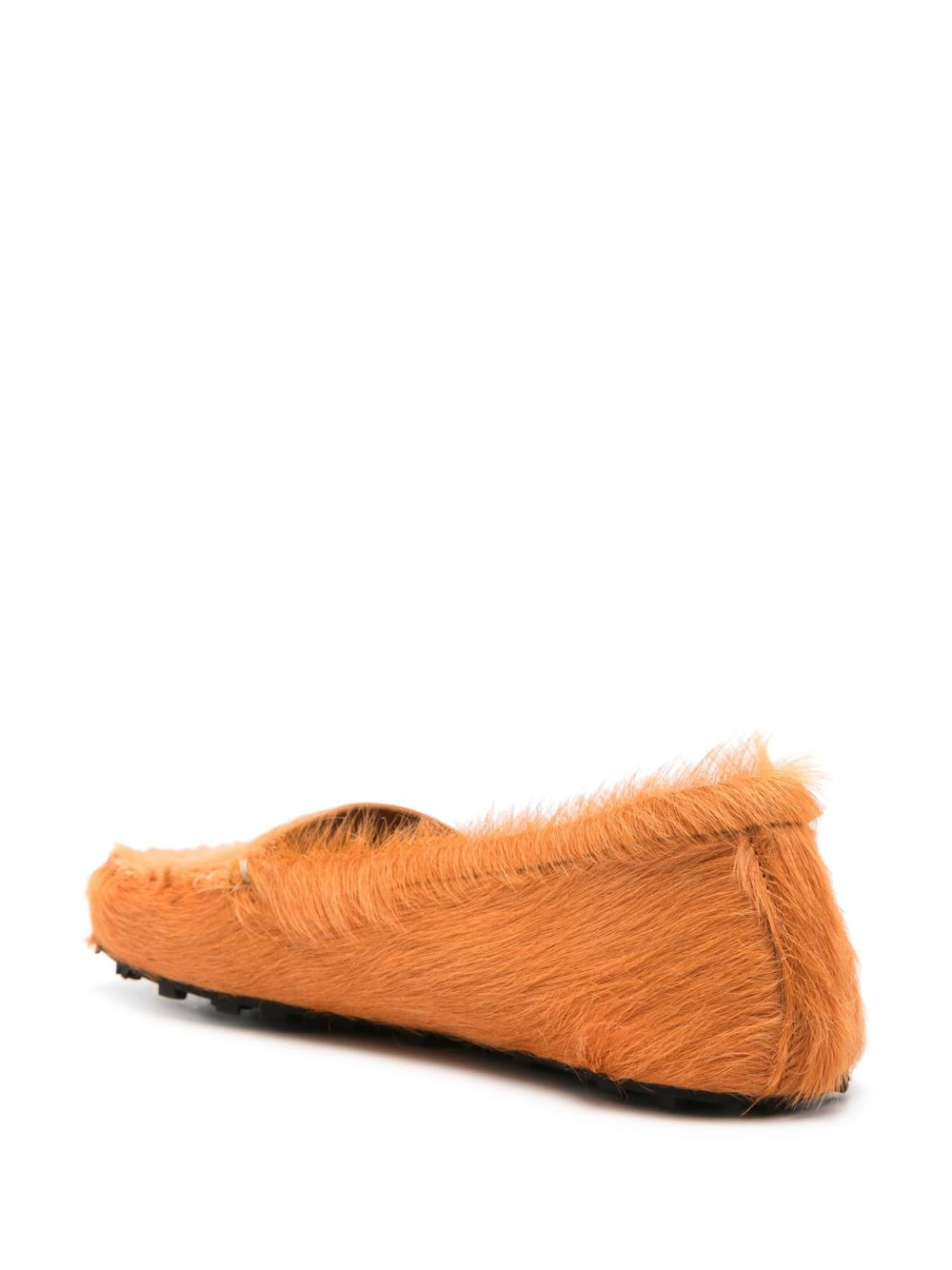 slip-on calf-hair loafers - 3