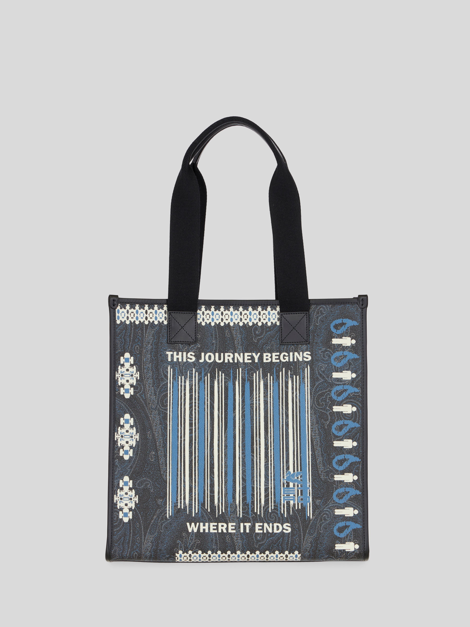 BANDANA PRINT PAISLEY SHOPPING BAG - 3