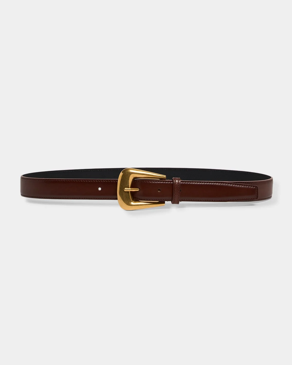 Folk Buckle Belt in Calfskin Leather - 1