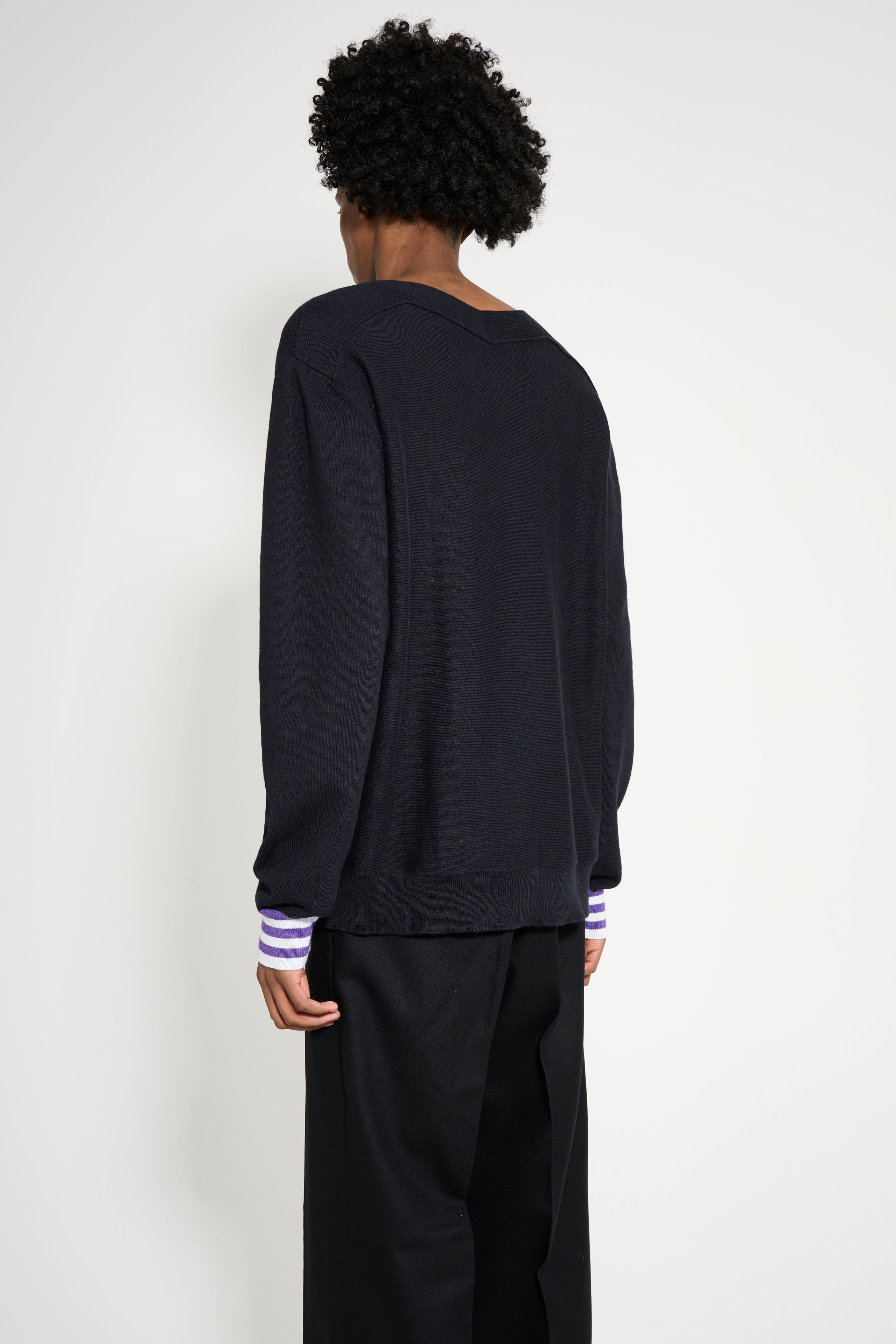 KIKO KOSTADINOV OSTRO JUMPER DEEP BLACK / PURPLE / BLUE - 4