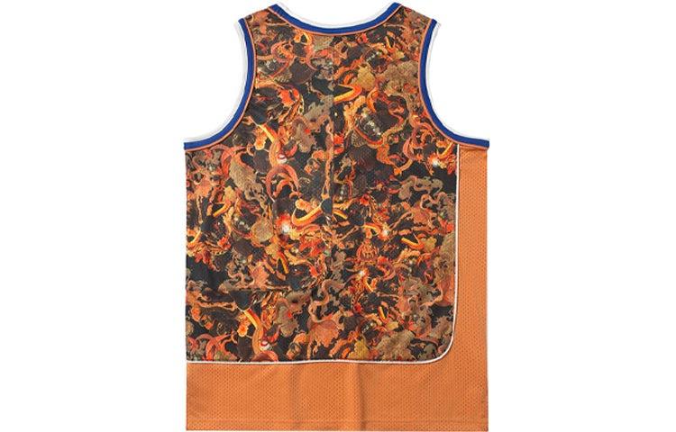 Li-Ning BadFive Graphic Basketball Jersey 'Orange Multi' AAYR001-2 - 2