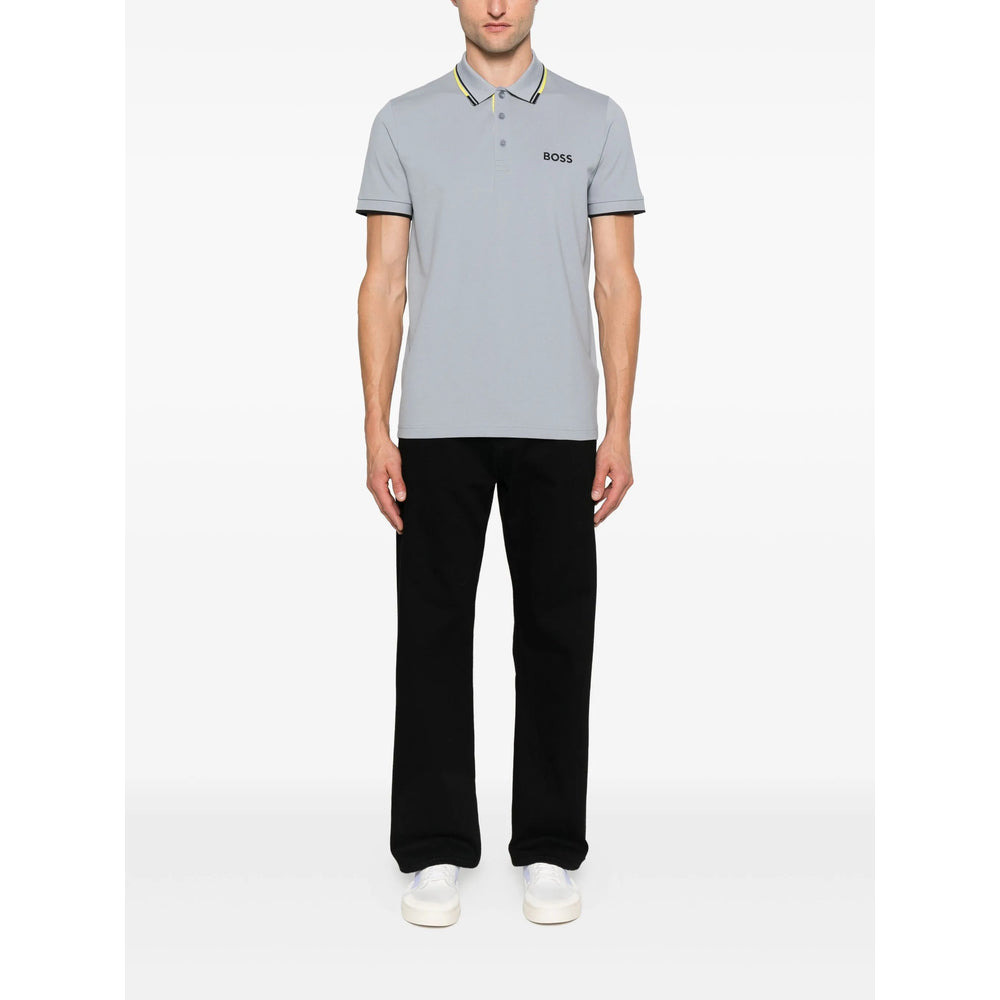 Boss Grey Polo Shirts Men - 2