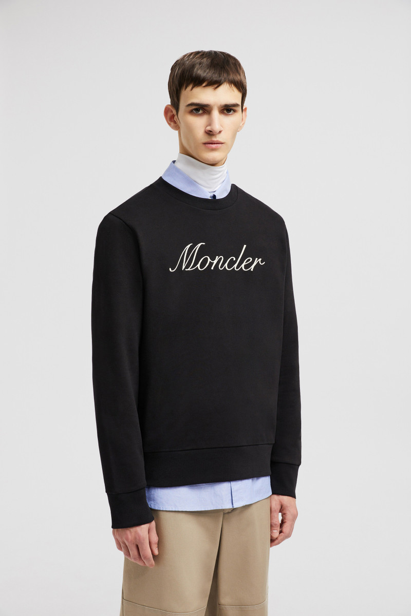 Embroidered Logo Cotton Sweatshirt 3