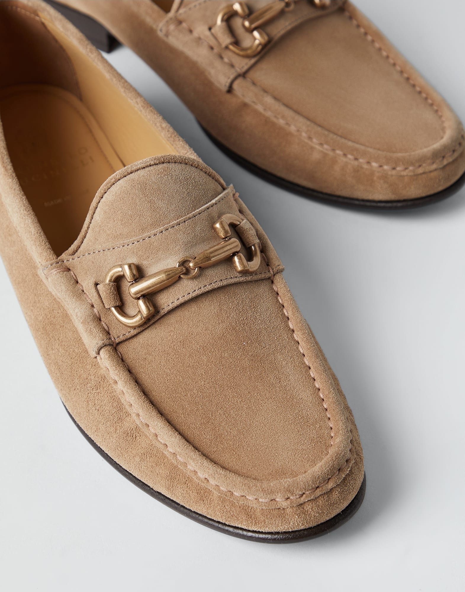 Suede loafers with bit - 3
