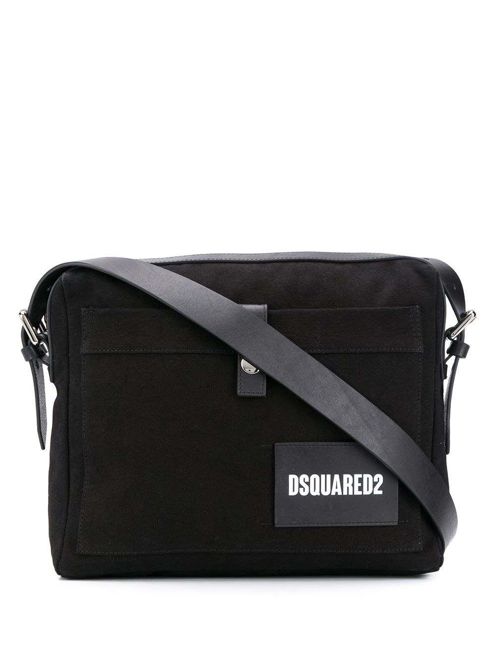 logo patch messenger bag - 1