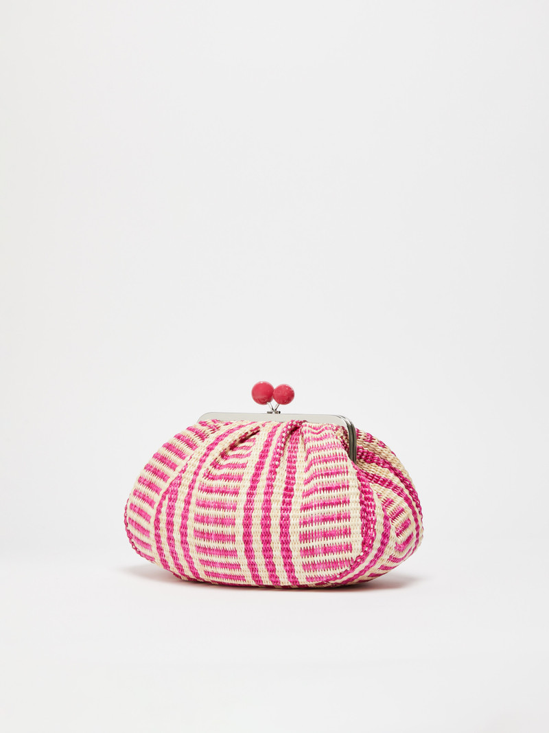 WEEKEND Max Mara LOCRI Medium raffia-look jacquard Pasticcino Bag outlook