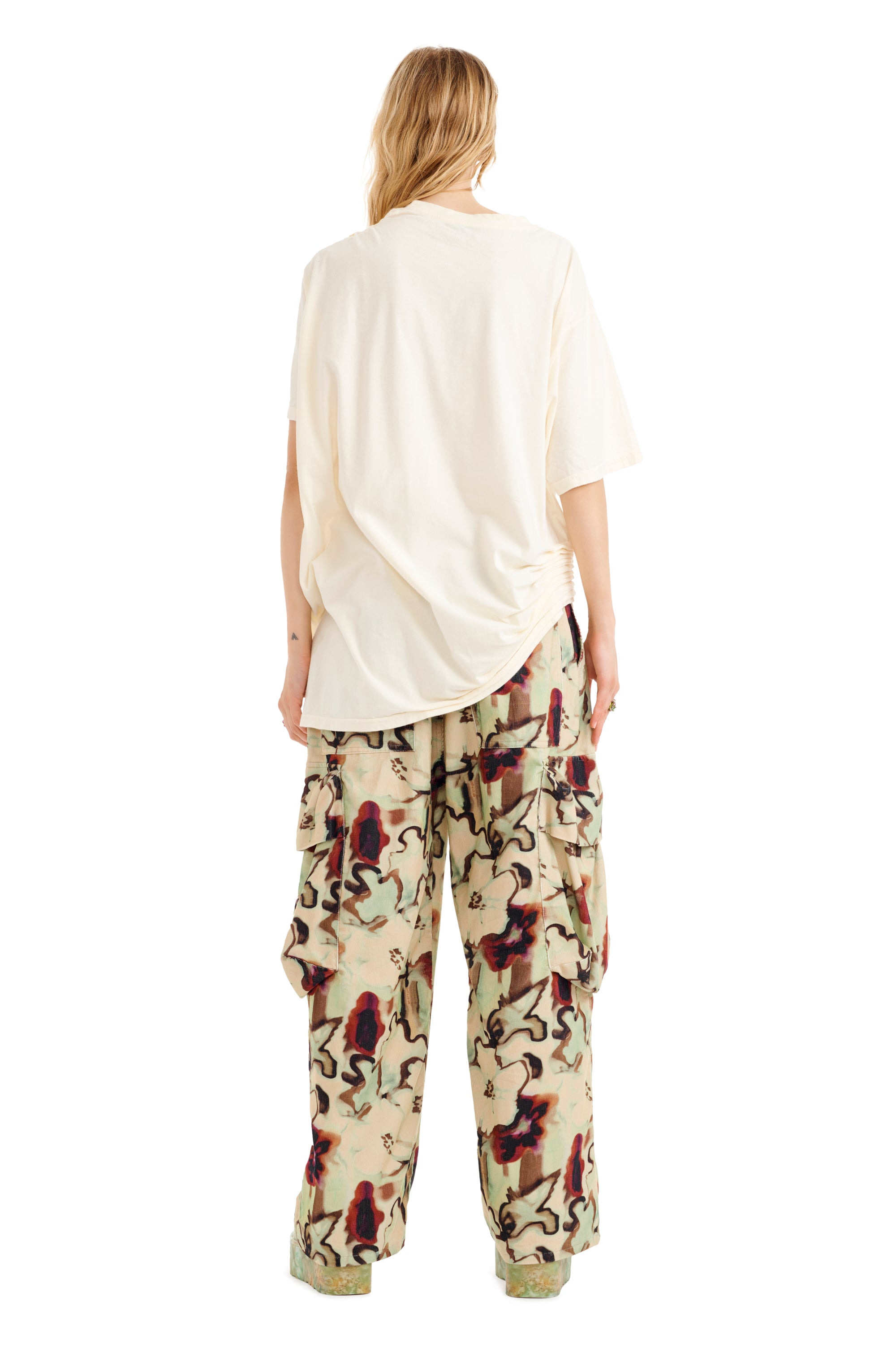 IVORY FLOWER DRIP LACE KATINA TEE - 5