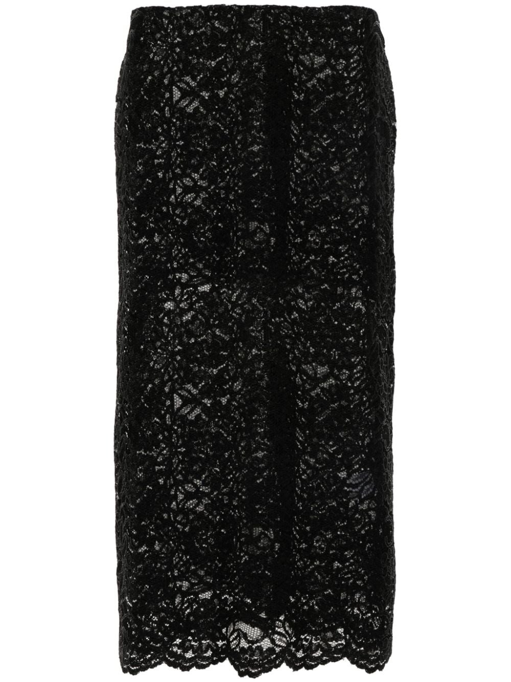 corded lace pencil skirt - 1