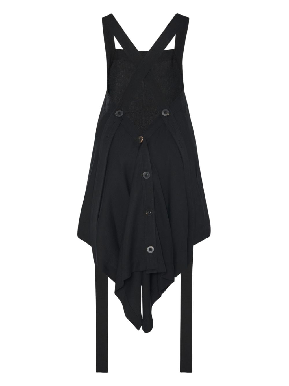 asymmetric apron top - 6