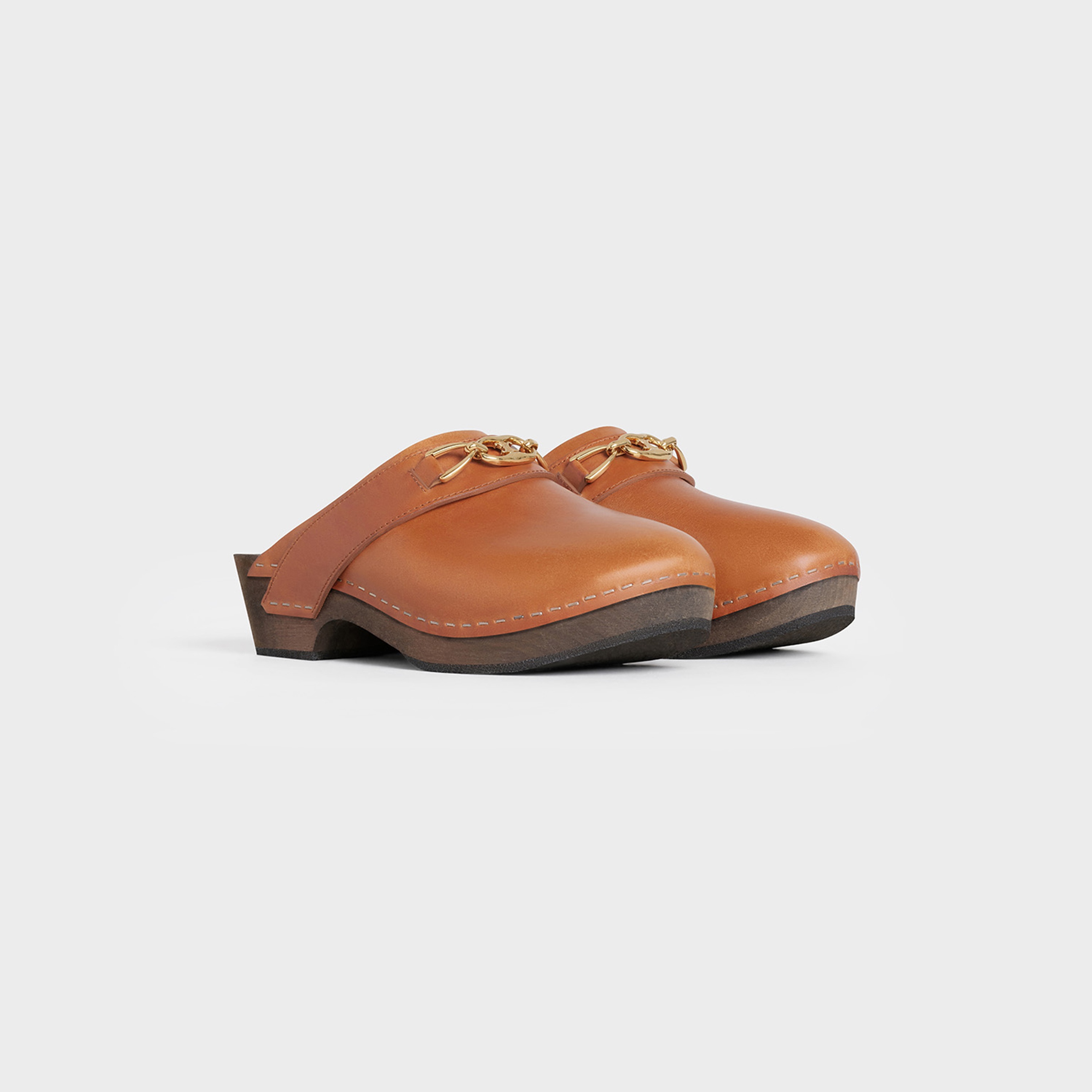 Les Bois Celine Clog in Calfskin - 2