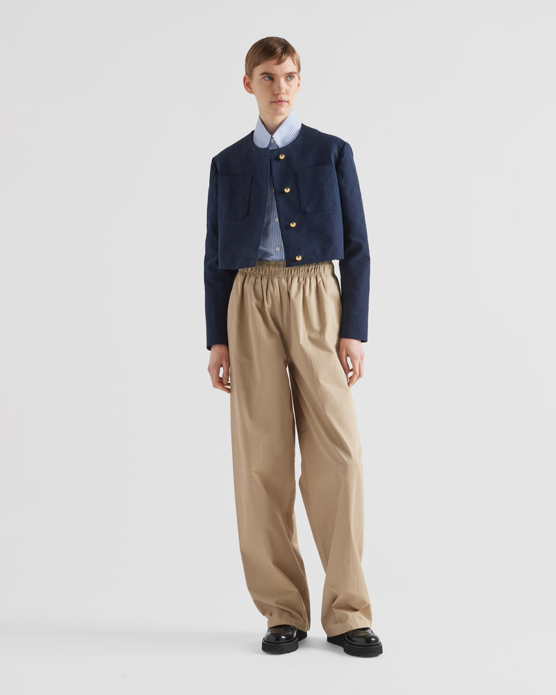 Prada Single-breasted tricotine jacket outlook