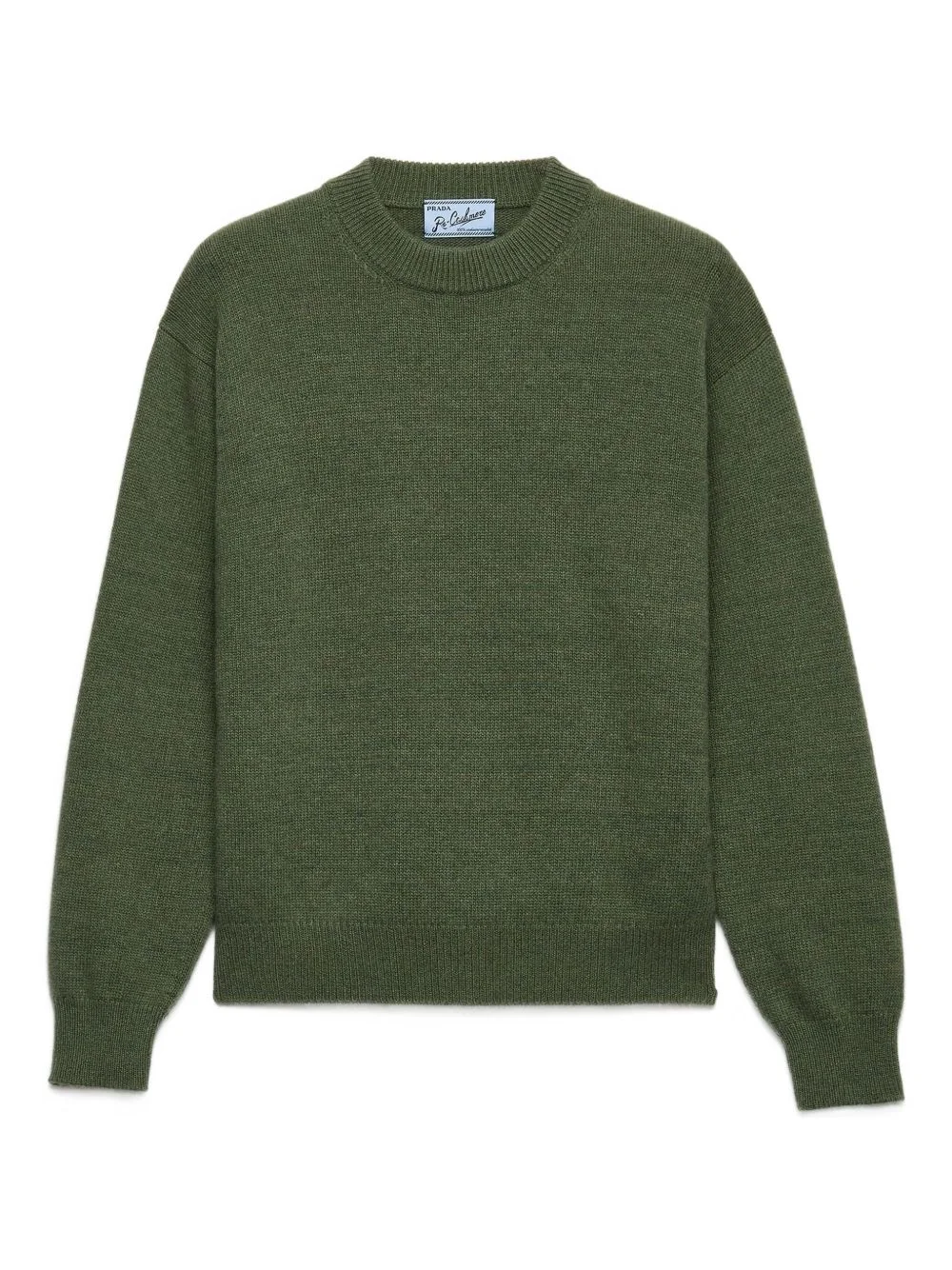Re-Cashmere triangle-logo crew-neck sweater - 1
