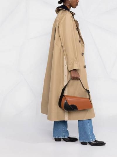 Kiko Kostadinov two-tone leather tote bag outlook