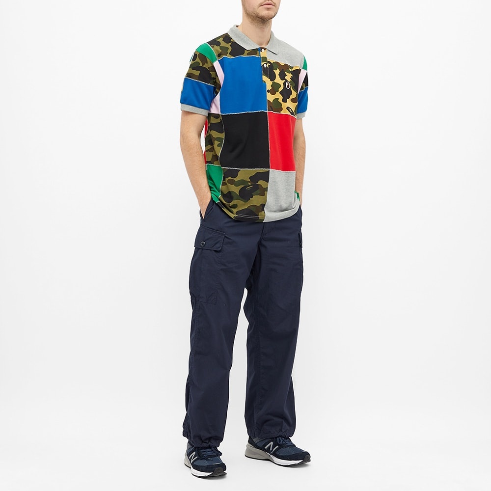 A Bathing Ape Patchwork Polo - 7