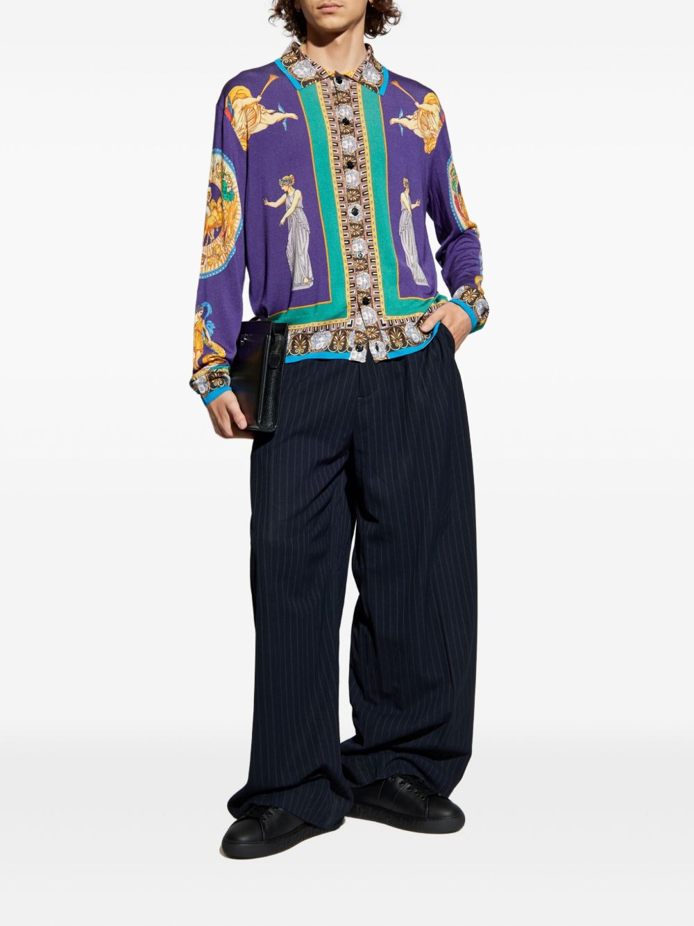 Hall Of Statues silk cardigan - 2