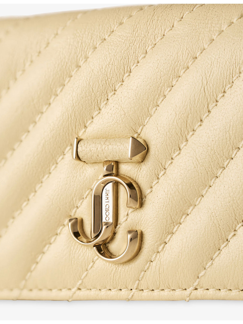 JIMMY CHOO Curve Nello Quilted Leather Cardholder outlook