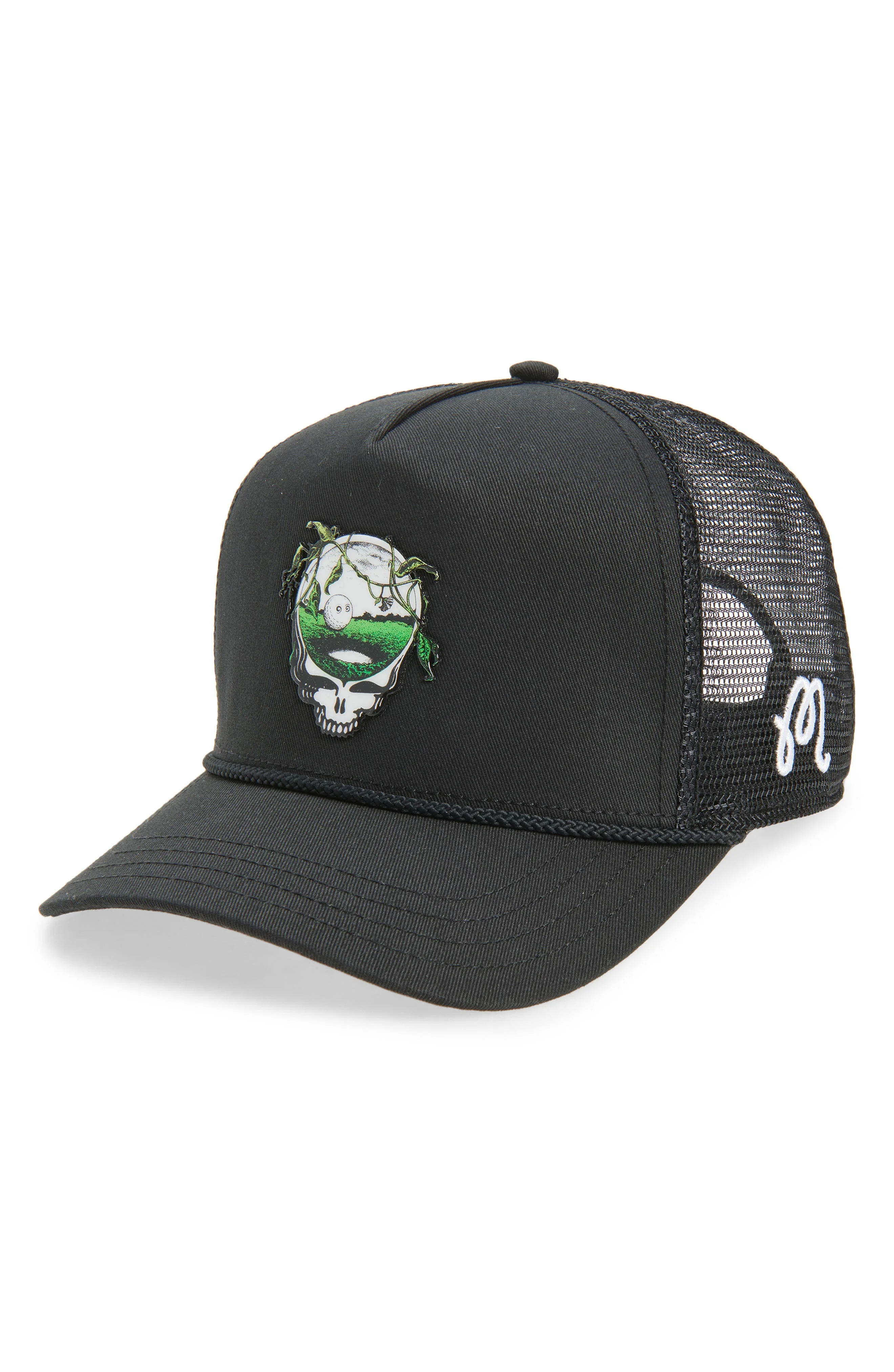Malbon Golf Grateful Dead Trucker Hat in Black at Nordstrom - 1