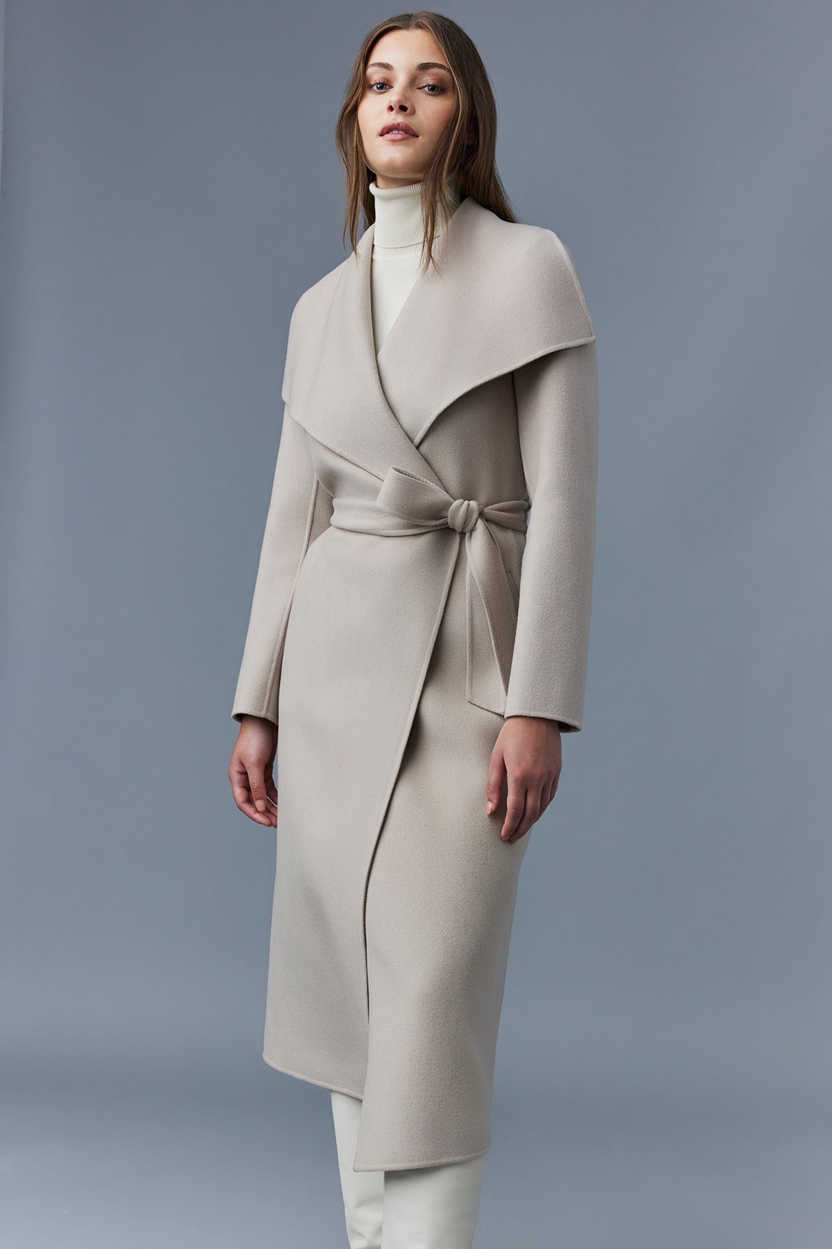 MAI-CN Double-face wool wrap coat - 5