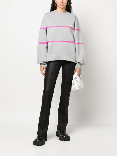 GCDS stripe-detailed sweatshirt outlook