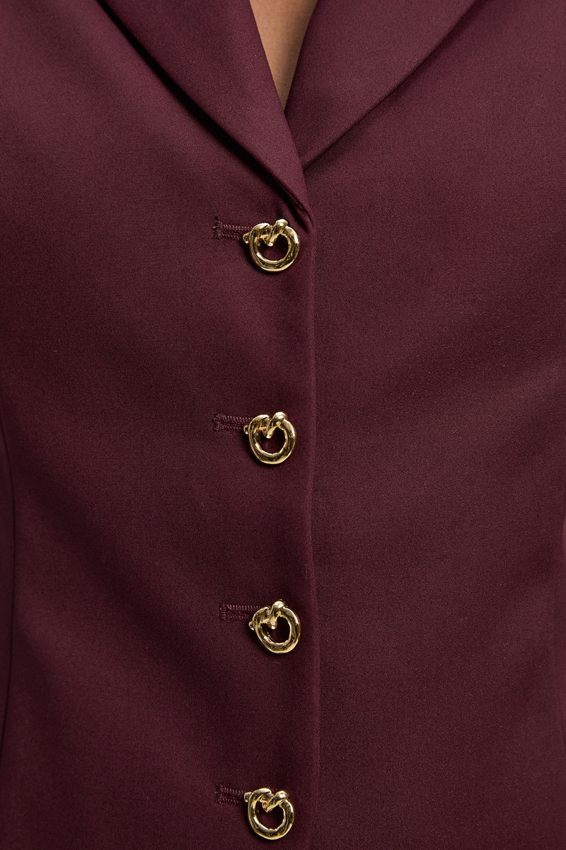 Techno Fitted Blazer Woven Top 4