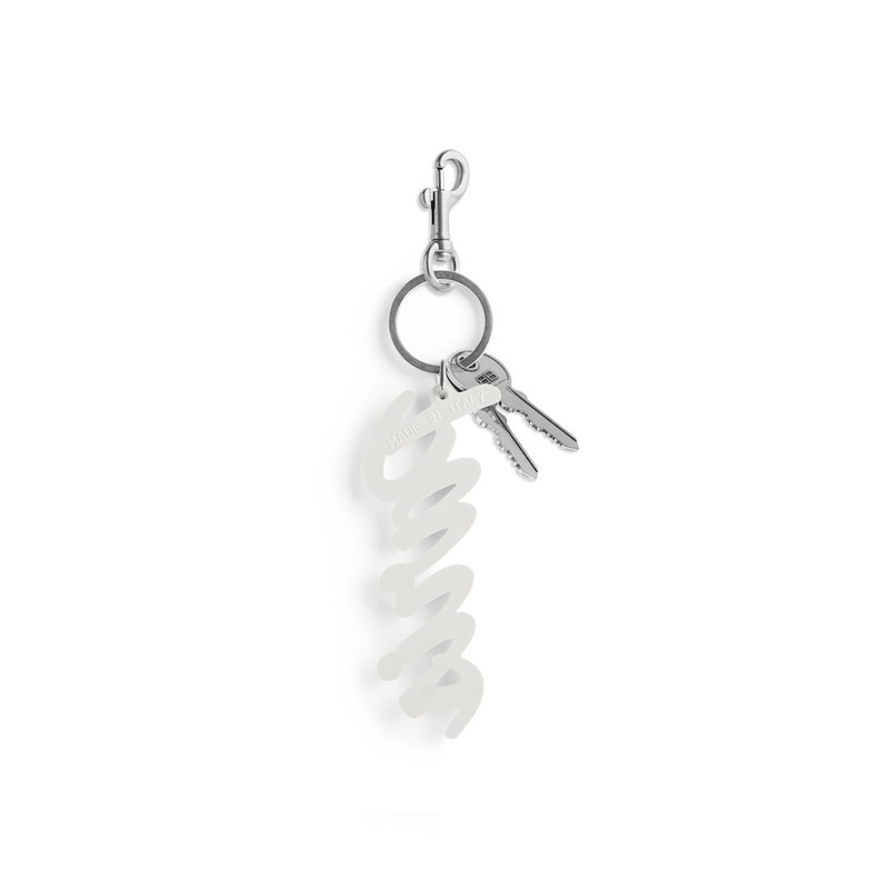 BALENCIAGA Charm/keychain Paris  in White outlook