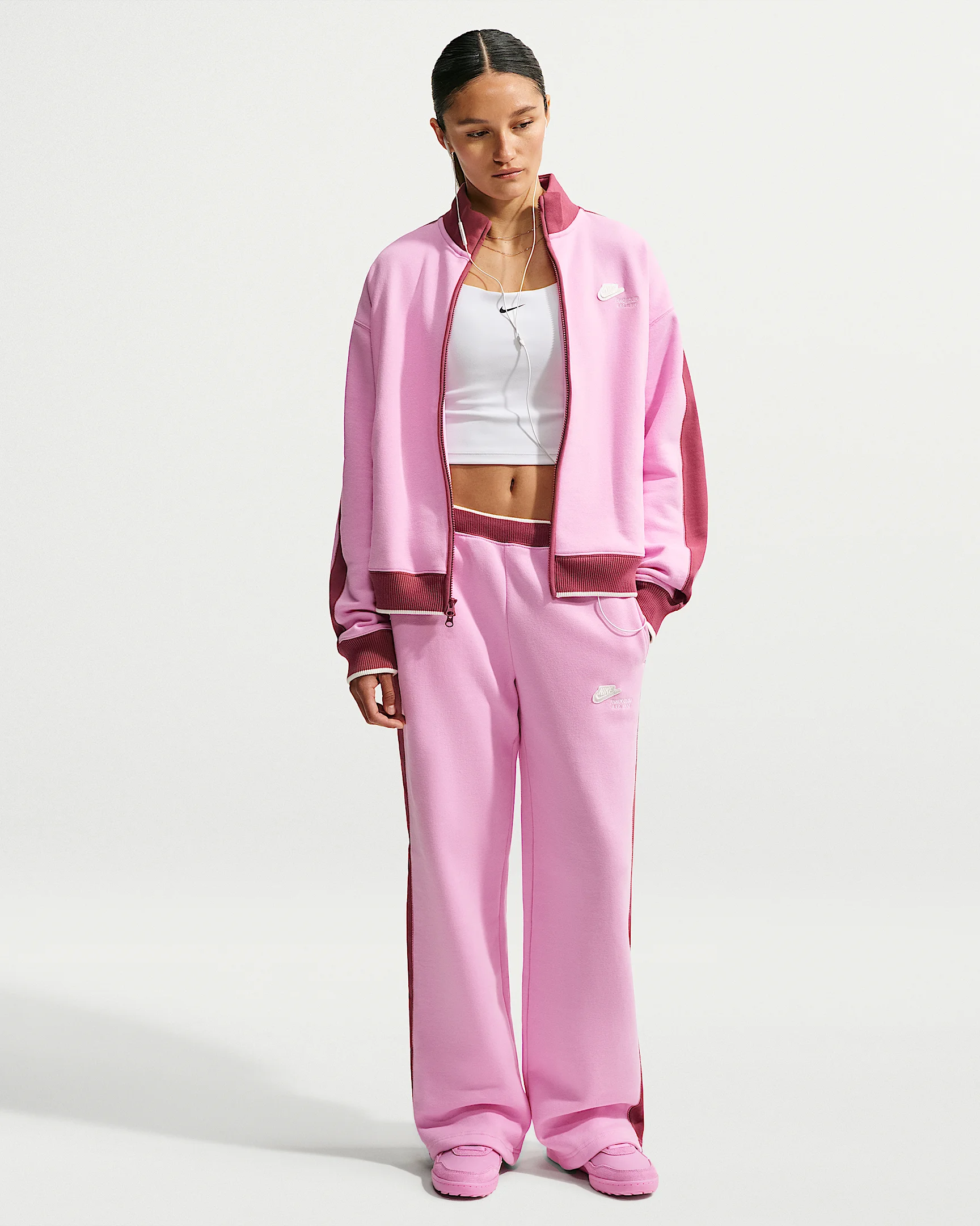 Nike Studio Fleece Medium Weight Women's Mid-Rise Track Pants - 1