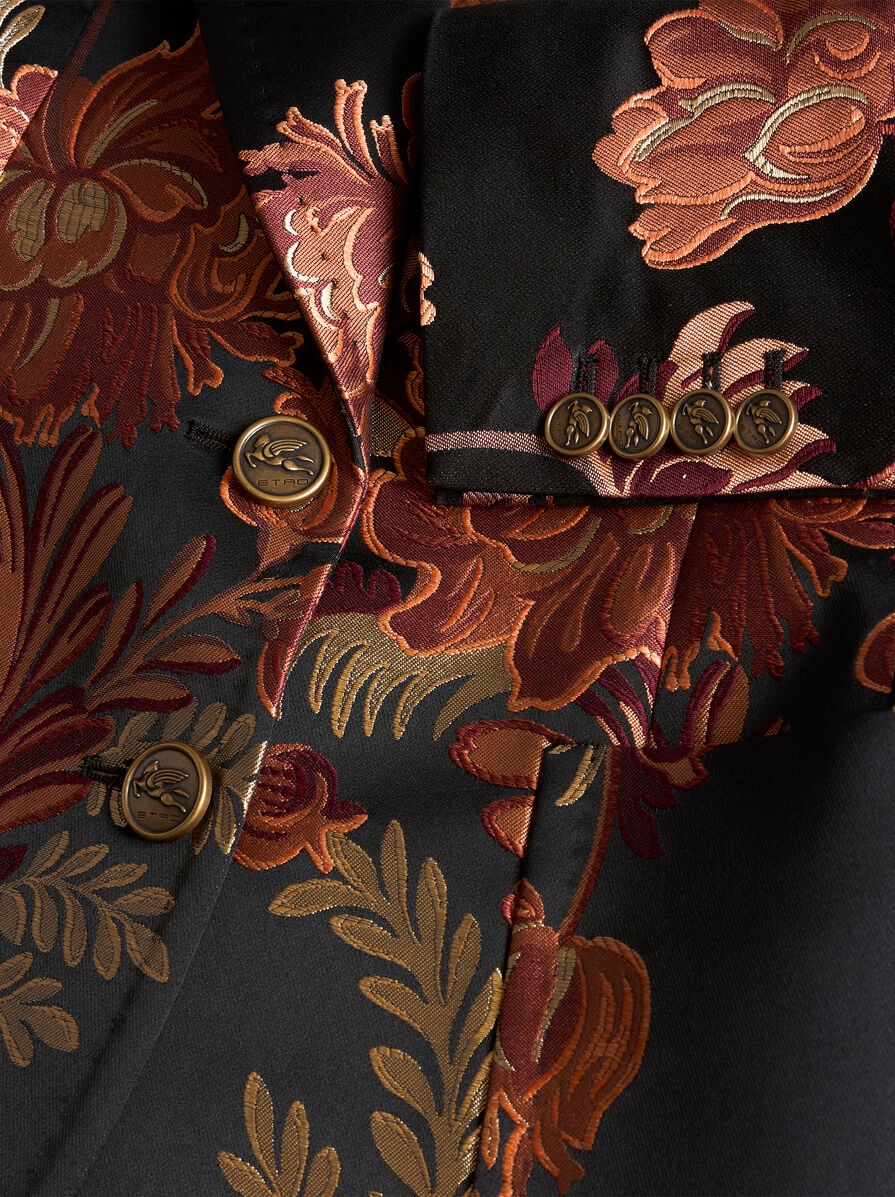SINGLE-BREASTED JACQUARD JACKET - 4