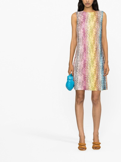 Missoni woven-zigzag shift dress outlook